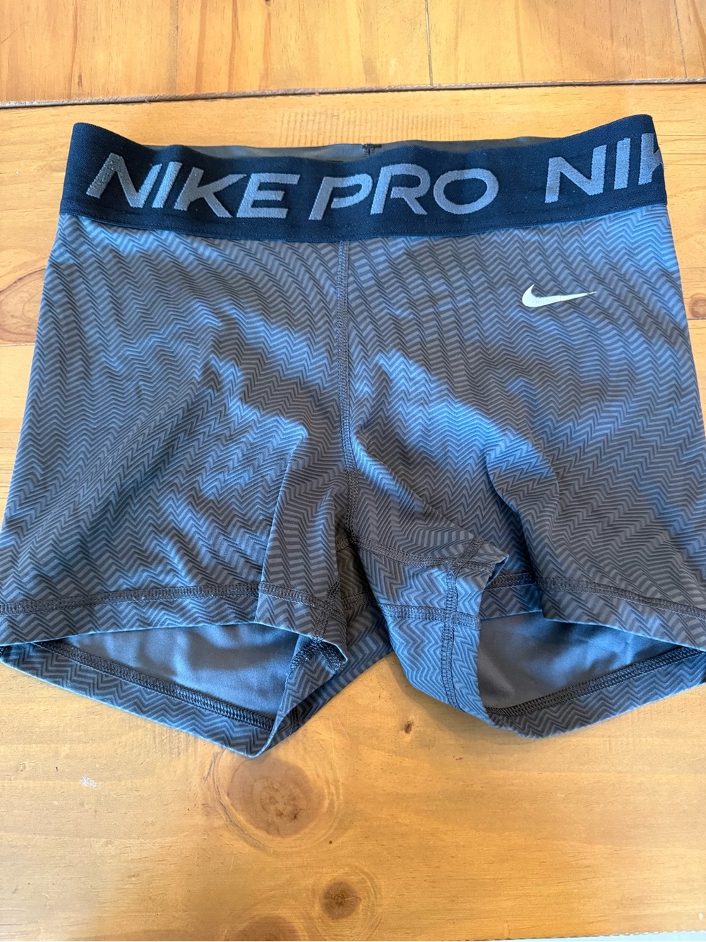Nike Pro Black and Gray Athletic Shorts